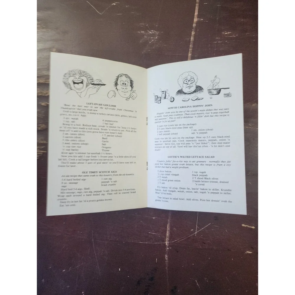 Taters n Maters n Black Eyed Peas A Country Cookbook Boogar Hollow booklet 1974‎